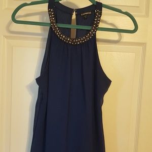 Sleeveless embellished Express blouse